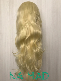 Peluca con bucles rubia sin flequillo - comprar online