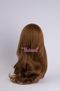 Peluca sin flequillo con ondas Dark Caramel Premium - NAIMAD