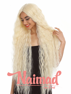 Peluca lace front Rubia frizada de 110cm en internet