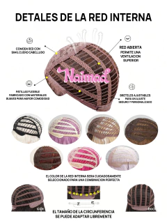 Peluca Corta Bob con Flequillo Premium Violeta