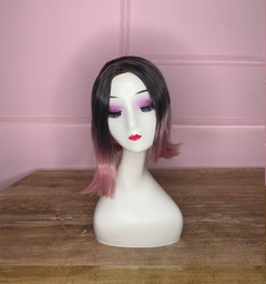 Peluca Pink Carre sin Flequillo - comprar online