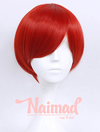 Peluca corta Roja Shook Model