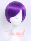 Peluca corta Violeta con flequillo Shook Model