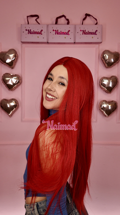 Peluca Lacia Sin Flequillo Roja Red Red Intensifies - tienda online