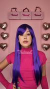 Peluca Lacia Con Flequillo Largo Indigo - comprar online