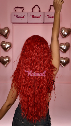 Peluca Lace Front Brave Roja - tienda online