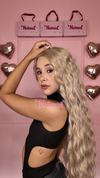 Peluca lace front Love Blond frizada de 100cm - comprar online