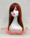 Peluca Lacia Con Flequillo Colorada - comprar online