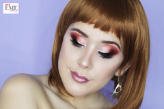 Peluca Corta Bob Con Flequillo Cobrizo - NAIMAD