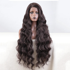 Peluca Lace Front Bridget Ondulada Castaño 100 cm
