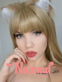 Peluca lacia Rubia con flequillo - comprar online