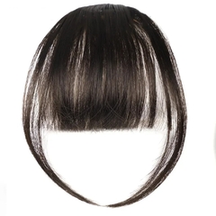 Flequillo postizo sutil 10 cm Negro Natural - comprar online