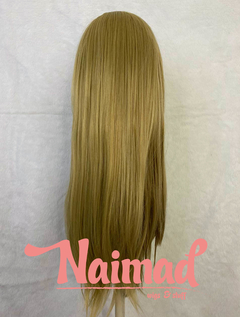 Peluca lacia Rubia con flequillo - comprar online