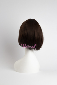 Peluca Carre Bob con Flequillo Castaño Chocolate PREMIUM - NAIMAD