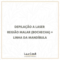 DEPILAÇÃO A LASER | 1 sessão Região Malar (Bochecha) + Linha da Mandíbula na internet