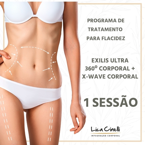 1 sessão EXILIS ULTRA 360º CORPORAL + X-WAVE CORPORAL
