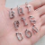 letras plata rodinada y cubic