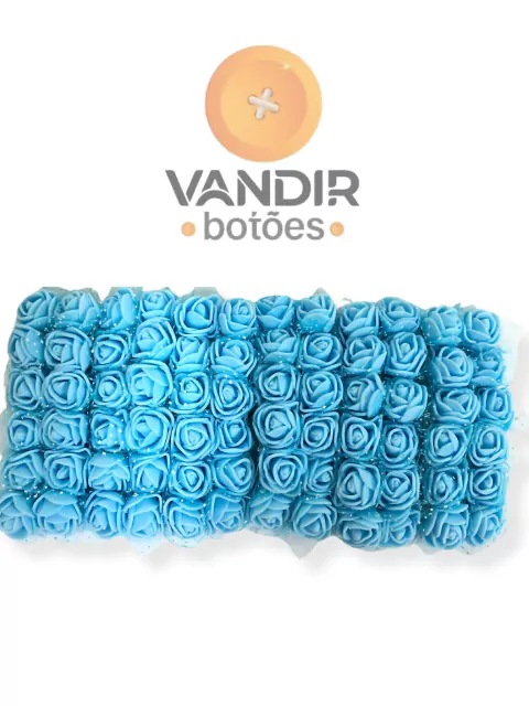 Flor de EVA Azul Claro - Pacote com 144 und