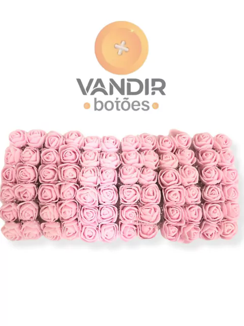 Flor de EVA Rosa Claro - Pacote com 144 und