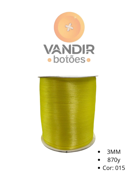 Fita de cetim 3mm C/ 870 jardas (785 metros)