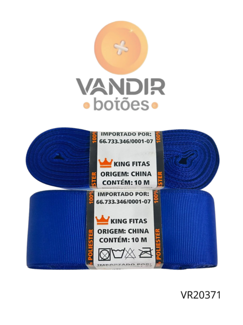 Fita de Gorgurão Premium Azul Royal 10M