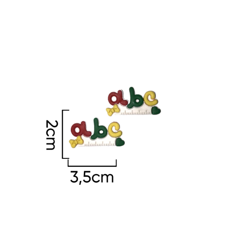 Aplique emborrachado Escolar Régua 2 unidades - APE221