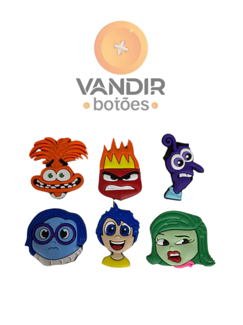 Aplique Emborrachado Divertidamente kit c/ 6 und