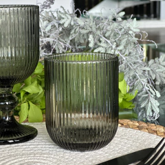 SET X 6 VASOS DE VIDRIO FUME KINGDOM