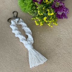 LLAVERO MACRAME LAZO NATURAL