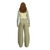 PANTALON DE GABARDINA VERDE - tienda online