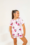 Baby-Doll Infantil Feminino Minnie Corações Fundo Branco - comprar online