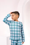 Baby-Doll Infantil Inverno Longo Xadrez Verde Escuro - comprar online