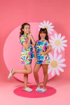 Baby-Doll Infantil Feminino Monstros SA Quadriculado - comprar online