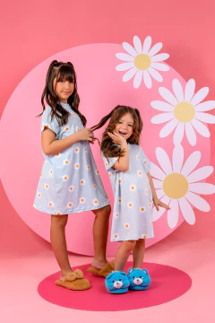 Camisola de Manguinha Infantil Floral Margaridas - comprar online
