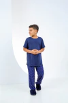 Baby-Doll Infantil de Calça Âncora Azul Marinho