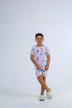Baby-Doll Infantil Masculino CR7 Cristiano Ronaldo Branco - comprar online