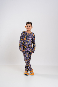 Baby-Doll Infantil Longo Batman Colagem - comprar online