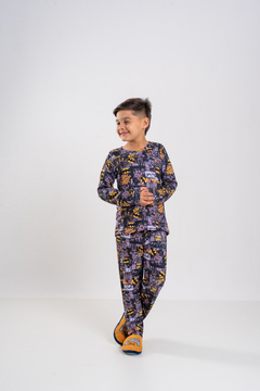Baby-Doll Infantil Longo Batman Colagem na internet