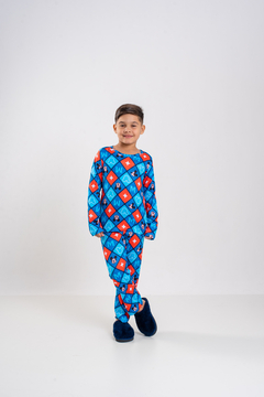 Baby-Doll Infantil Longo Mickey Azul - comprar online