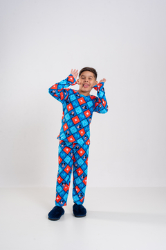 Baby-Doll Infantil Longo Mickey Azul na internet