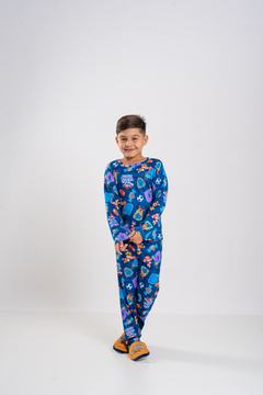 Baby-Doll Infantil Longo Patrulha Canina Azul na internet
