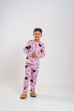 Baby-Doll Infantil Longo Mickey Luvinha Bege - comprar online