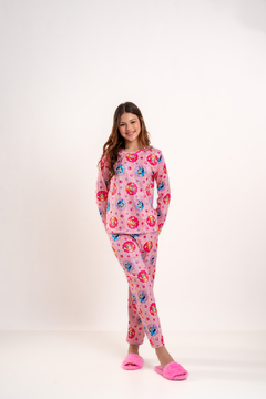 Baby-Doll Infantil Inverno Longo Bluey e Bingo Rosa - loja online