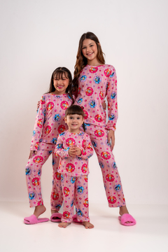 Baby-Doll Infantil Inverno Longo Bluey e Bingo Rosa - comprar online