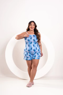 Baby-Doll Alcinha Stitch Estrelas na internet