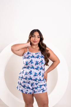 Baby-Doll Alcinha Stitch Desenho Rosa na internet