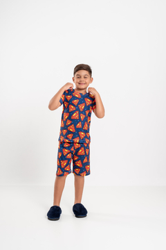 Baby-Doll Infantil Masculino Super-Homem Azul Escuro - comprar online