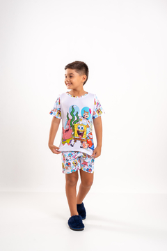 Baby-Doll Infantil Masculino Turma do Bob Esponja - comprar online