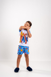 Baby-Doll Infantil Masculino Turma do Pooh Azul - comprar online