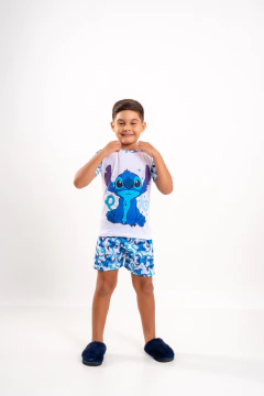 Baby-Doll Infantil Masculino Stitch Curvas - comprar online